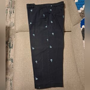 Womens Capri Pants, Size 14, Pink Qith Sailboat Embrodery, By Kim Rogers.